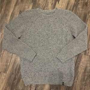 Finisterre 80% Merino Wool Crewneck Sweater – Gray – Size L – Made in Portugal